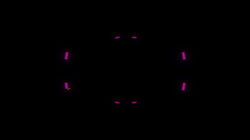 Neon Glitch Shapes - Hi Tech Circle